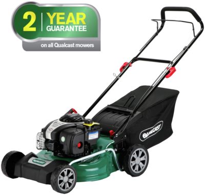 Qualcast - 46cm Wide Hand Push Petrol - Lawnmower - 125Cc